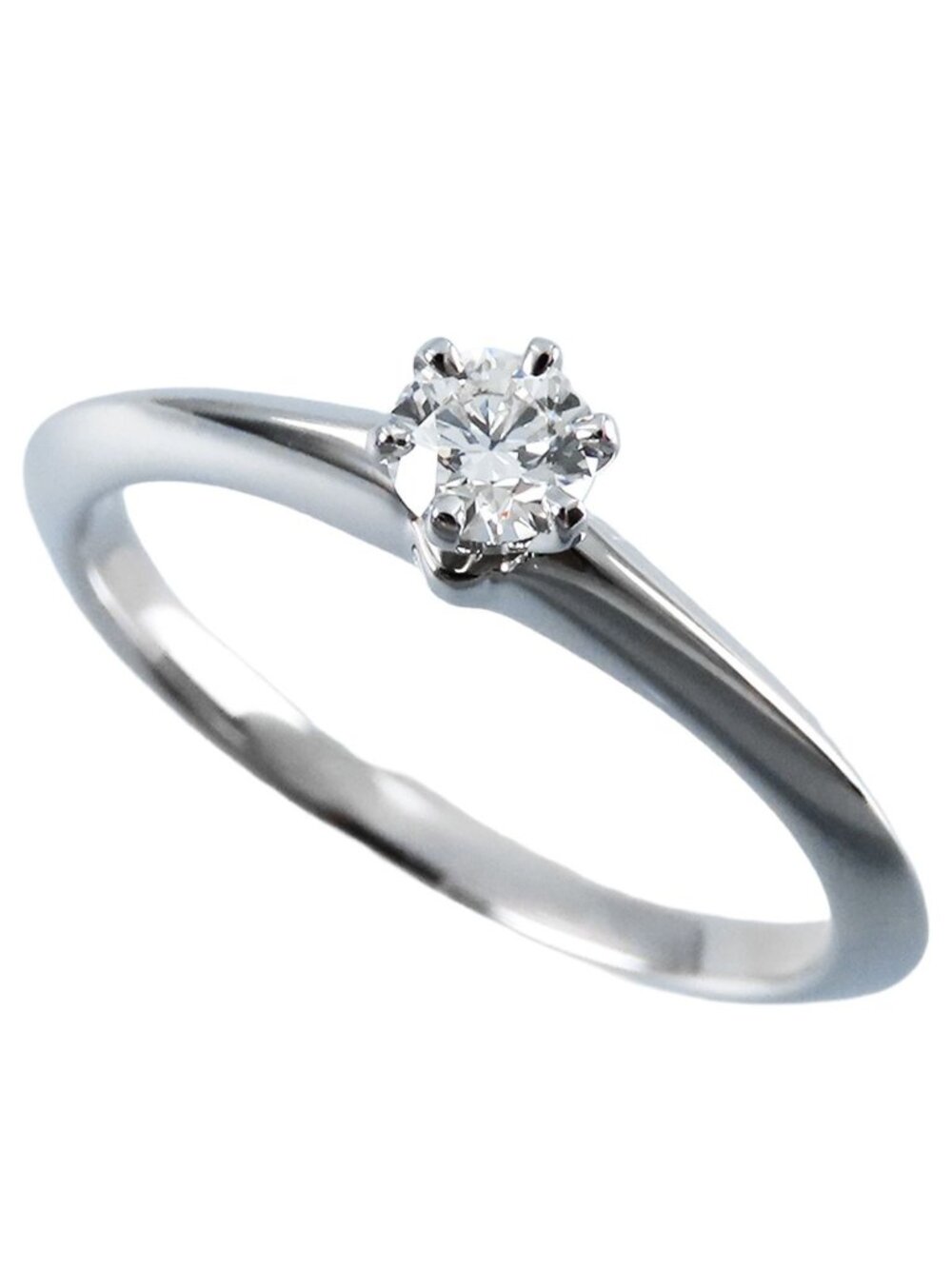Tiffany & Co Setting Engagement Ring Platinum Diamond Solitaire